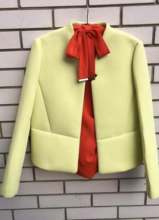 Яскравий жовтий неопреновий жакет піджак atmosphere