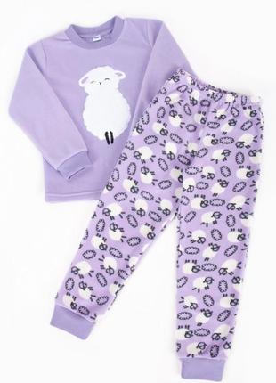 Флісова піжама для дівчат, флисовая пижама для девочки, тепла піжама флісова2 фото
