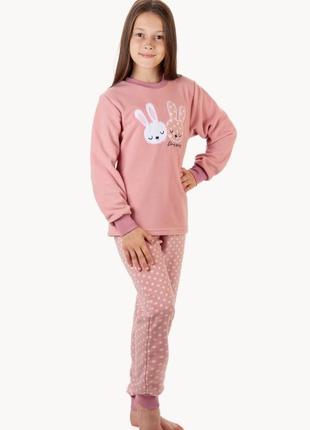 Флисовая пижама для девушек, флисовая пижама для девчонки, теплая пижама флисовая1 фото