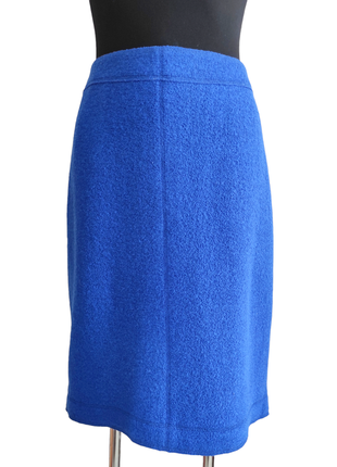 Новая юбка королевского синего цвета из шерсти!2 фото