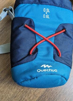 Туристическая сумка для бутылки quechua изотермический чехол для фляги 0,5-0,65 фото