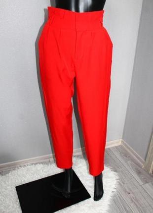 Эффектные фирменные винтаж брюки штаны бананы джоггеры с высокой посадкой even&odd xs2 фото