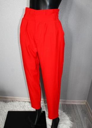 Эффектные фирменные винтаж брюки штаны бананы джоггеры с высокой посадкой even&odd xs1 фото