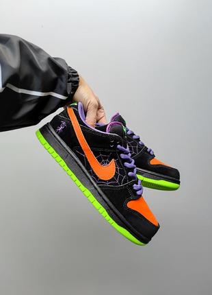 Унисекс кроссовки на меху nike sb dunk low purple pigeon fur4 фото