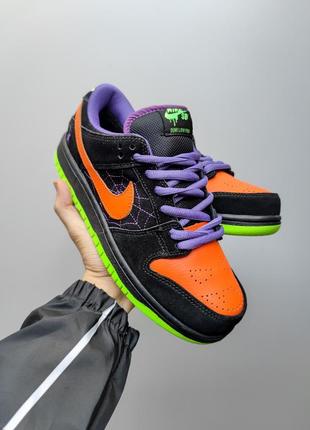 Унисекс кроссовки на меху nike sb dunk low purple pigeon fur