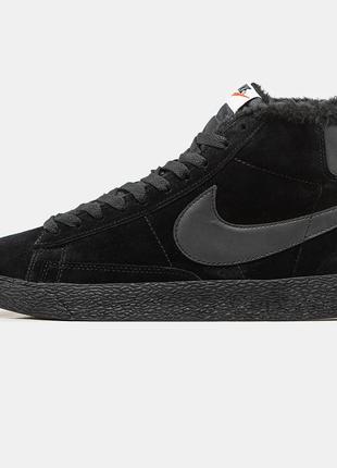 Кроссовки зимние мужские nike blazer high мех💨