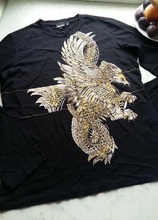 Яркий стильный реглан just cavalli на размер xl-xxl