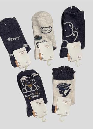 Набір упаковка плюшеві шкарпетки носки термо зима зимові