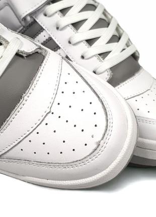 Кроссовки adidas forum low •white grey•5 фото