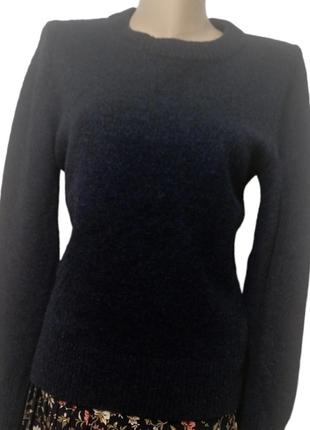 Джемпер пушистый, кофта 32% шерсти+32% альпака.