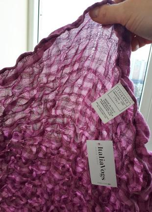 Новый с биркой шарф палантин italia vogs в клетку  весенний отличный подарок3 фото