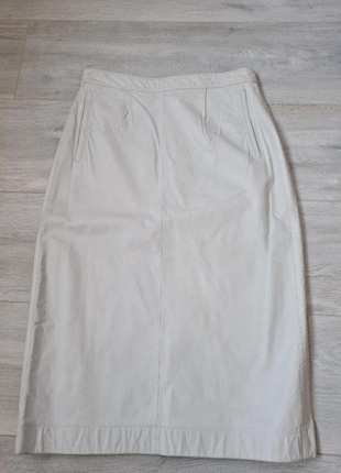 Винтажна кожаная юбка, натуральная кожа