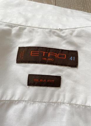 Etro белая рубашка8 фото