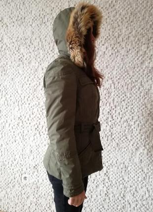Куртка h&m з капюшоном розмір хs. демісезонна або на теплу зиму.5 фото