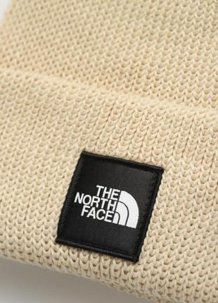 Чоловіча шапка the north face / шапка  бежевого кольору3 фото