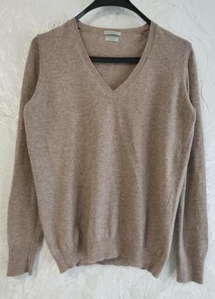 Базовий светр пуловер з екстра вовни мериноса від benetton2 фото
