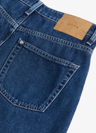 Широкие джинсы с высокой посадкой baggy h&amp;m 12085320058 фото