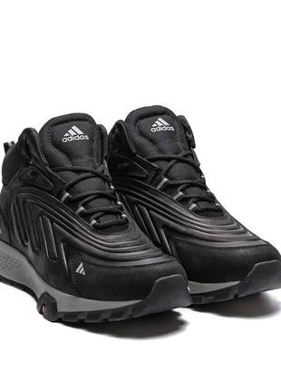 Мужские зимние ботинки adidas originals ozelia black