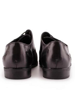Стильные черные мужские туфли броги оксфорды на шнурках замш4 фото
