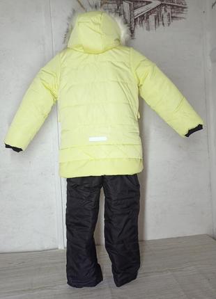 Классирующий теплый комбинезон на девочку курточка брюки7 фото