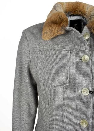 Пиджак, курточка с шерстью и воротником из меха calvaresi (италия)9 фото