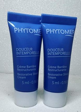 Укрепляющий защитный крем phytomer douceur intemporelle restorative shield cream1 фото