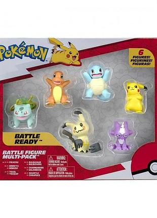 Набір ігрових фігурок pokemon w6 (6 фигурок)