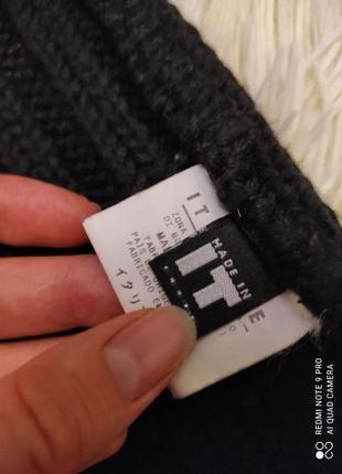 Versace оригинал свитер шерсть меринос, шерстяной, вовна, вовняний, теплий светр чорний5 фото