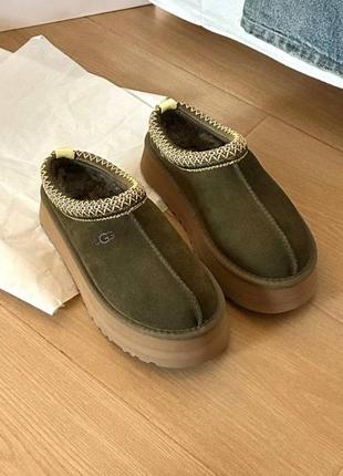 Ugg tasman slippers platform burnt olive