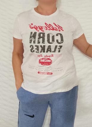 Коттонова футболка від бренда h&amp;m