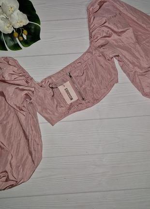 Нова рожева корсетна блуза р.144 фото