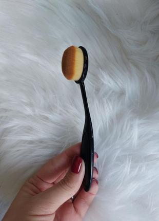 Пензлик-щітка для нанесення рідких текстур coringco artist foundation brush