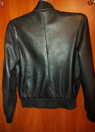 Куртка, натуральная лайковая кожакуртка рукав 60 см, ог 48 см, низ 37 см , плечи 372 фото