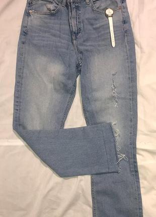 Свободные джинсы zara с потертостями