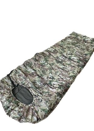 Зимний спальник военный флис -25°c спальный мешок армейский теплый 200*80