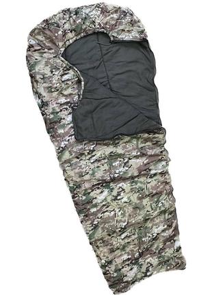 Зимний спальник военный флис -25°c спальный мешок армейский теплый 200*80