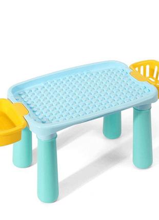 Игровой столик с конструктором для малышей "building blocks table" арт. 222 b-70 топ