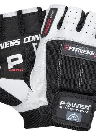 Перчатки для фитнеса спортивные тренировочные для тренажерного зала power system ps-2300 black/white xl va-33