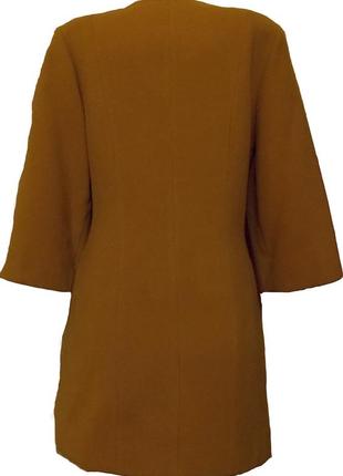 Пальто женское демисезонное кашемир 42р колір жовтий2 фото