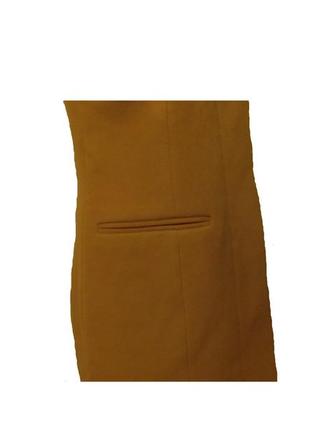 Пальто женское демисезонное кашемир 42р колір жовтий3 фото