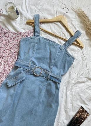 Джинсове плаття сарафан