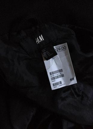 Шерстяное пальто h&amp;m Двубортное милитари бушлат китель классическое винтажное6 фото