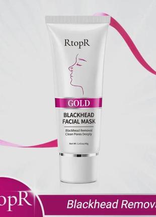 Маска для лица от черных точек rtopr gold blackhead facial mask 40 г8 фото