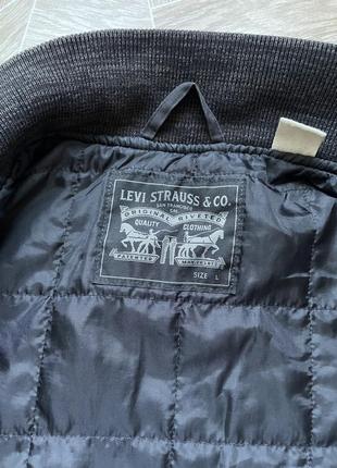 Бомбер y2k rare vintage levi’s black thermore classic bomber jacket8 фото