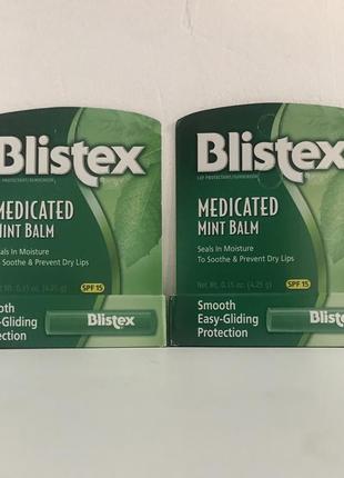 Увлажняющий бальзам для губ + солнцезащитный крем blistex mint lip balm 4.25 г1 фото