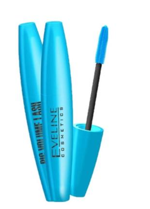 Водостійка туш для вій - eveline cosmetics big volume lash professional mascara1 фото