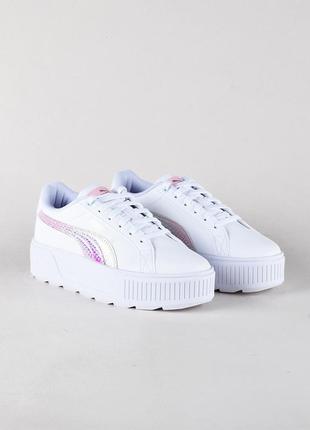 Женские белые кеды на платформе &nbsp;puma karmen exotics 38 38,5 39 41