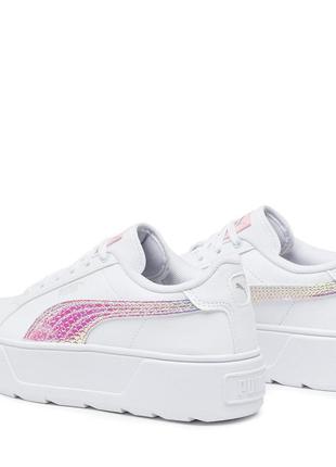 Женские белые кеды на платформе &nbsp;puma karmen exotics 38 38,5 39 416 фото