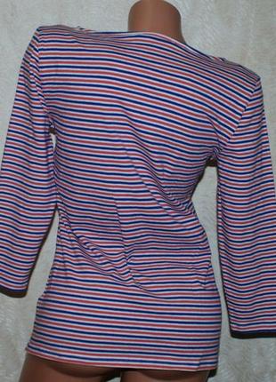 Блуза принтована бренду
 marks &amp; spencer / 95% бавовна/ еластична/3 фото