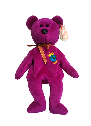 М'яка іграшка ведмідь ty beanie baby millennium 1999 рік2 фото